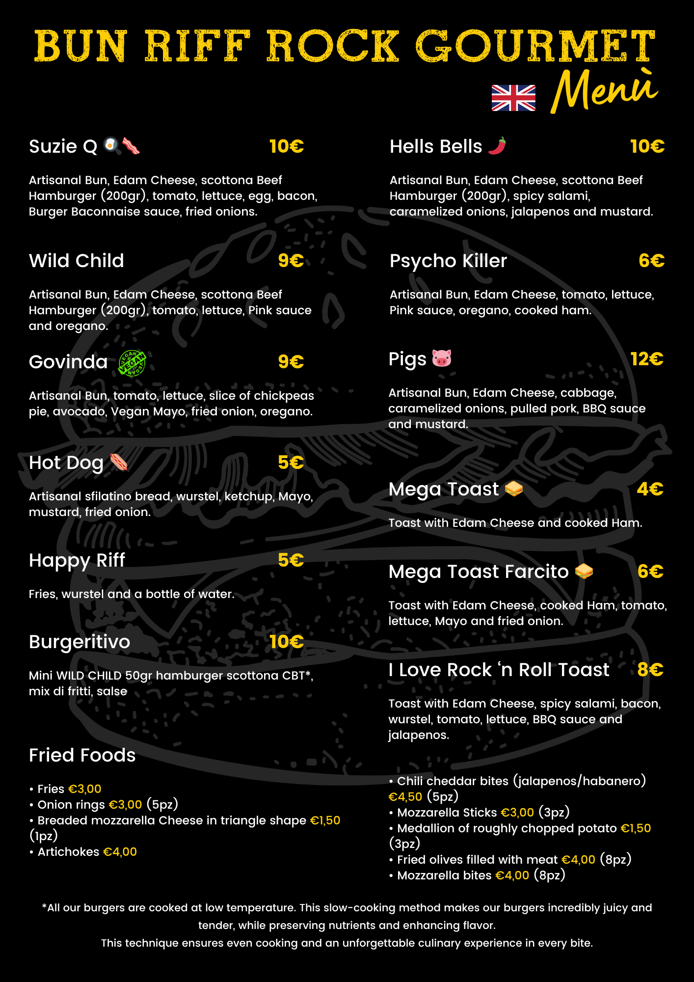 BUN RIFF ROCK GOURMET(menu eng)